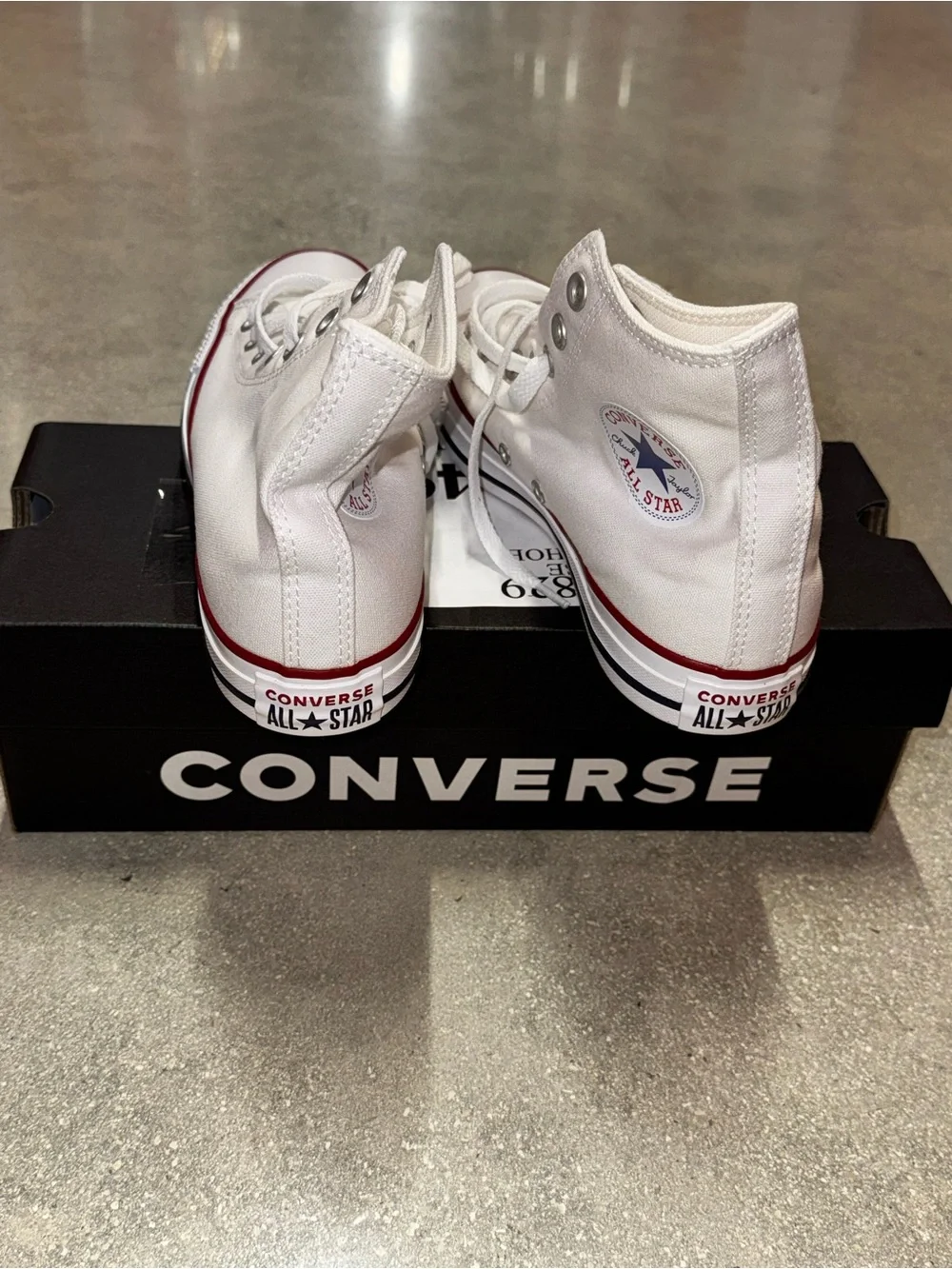 NIB Converse All Star Optical White High Top Sneakers Men’s 6/Women’s 8, M7650C